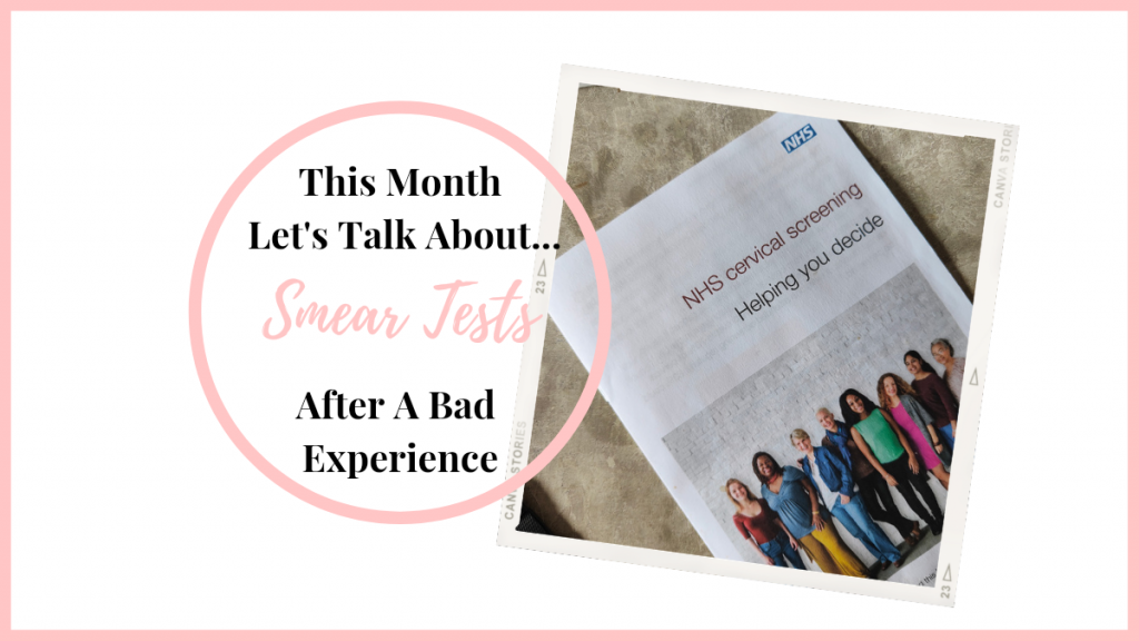 smear tests after a bad experience - cervical screening leaflet cover